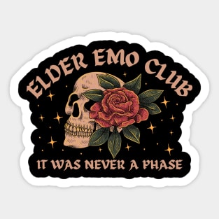 Elder Emo Club Sticker